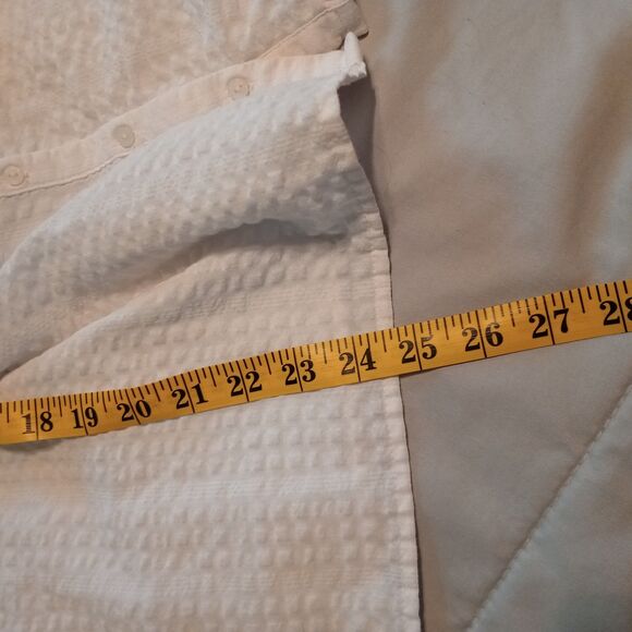 Old Navy Smocked Flutter Sleeve Tank Top 3X. White Boho Peasant Dress Up or Down - Picture 7 of 7